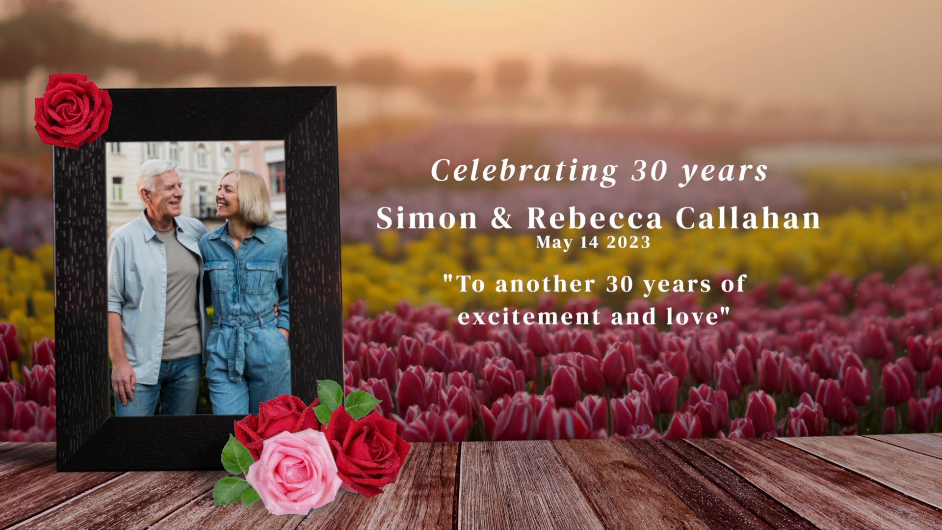 Anniversary slideshow sample