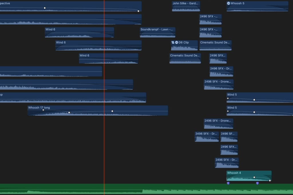 Audio waveforms thumbnail